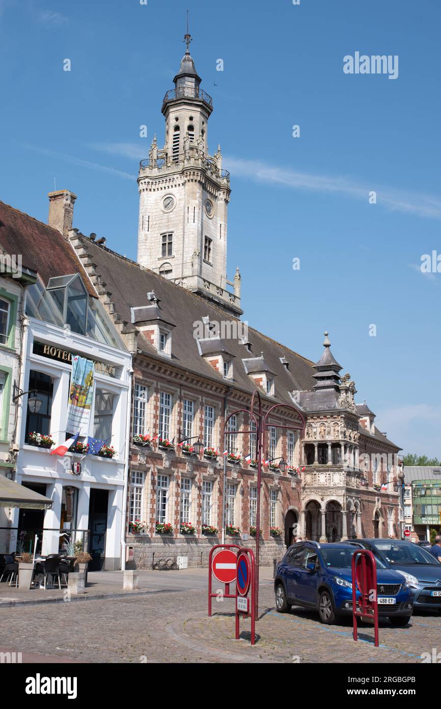 Hotel de Ville Hesdin Foto Stock