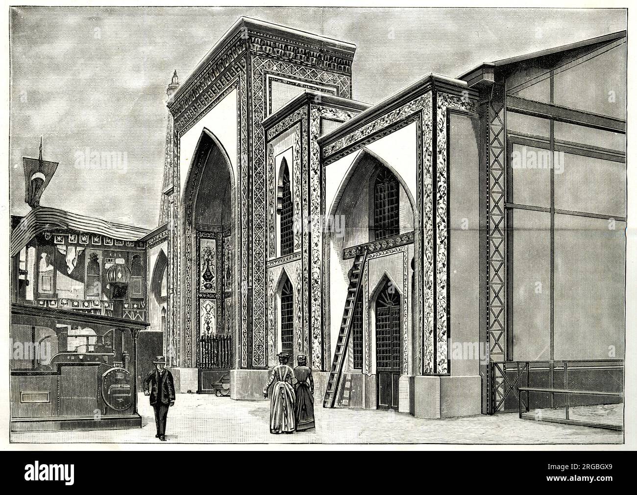 Padiglione di Persia, esposizione universale di Parigi, 1889 Foto Stock
