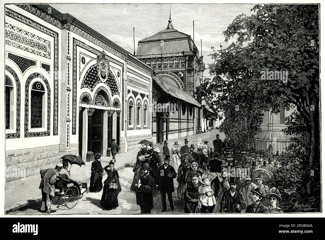 Padiglione della Serbia, esposizione universale di Parigi, 1889 Foto Stock