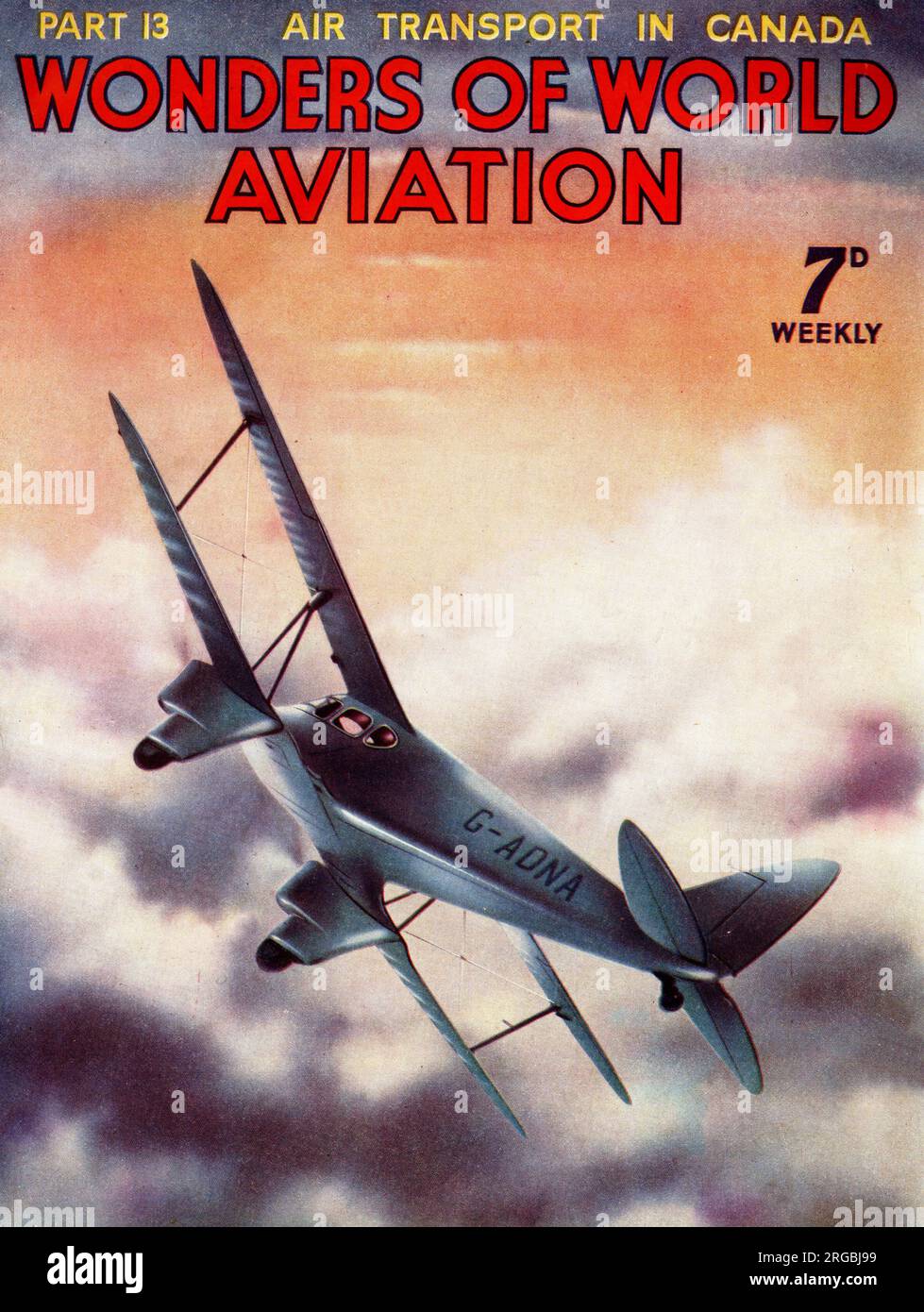 De Havilland Dragonfly in un volo di prova Foto Stock