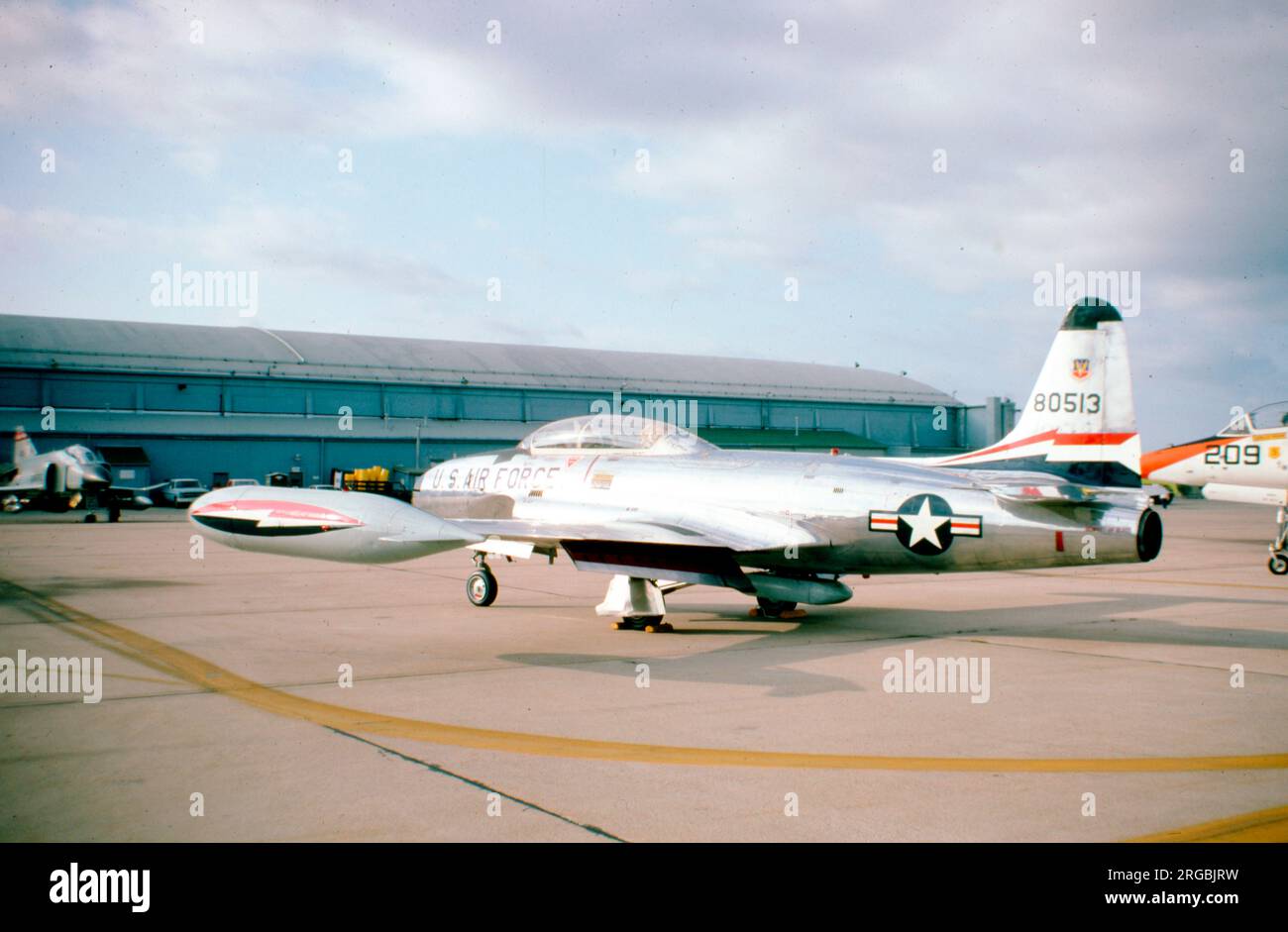 United States Air Force (USAF) - Lockheed T-33A-5-lo 58-0513 (msn 580-1482), del 84th Fighter Interceptor Training Squadron a Castle AFB, California. Foto Stock