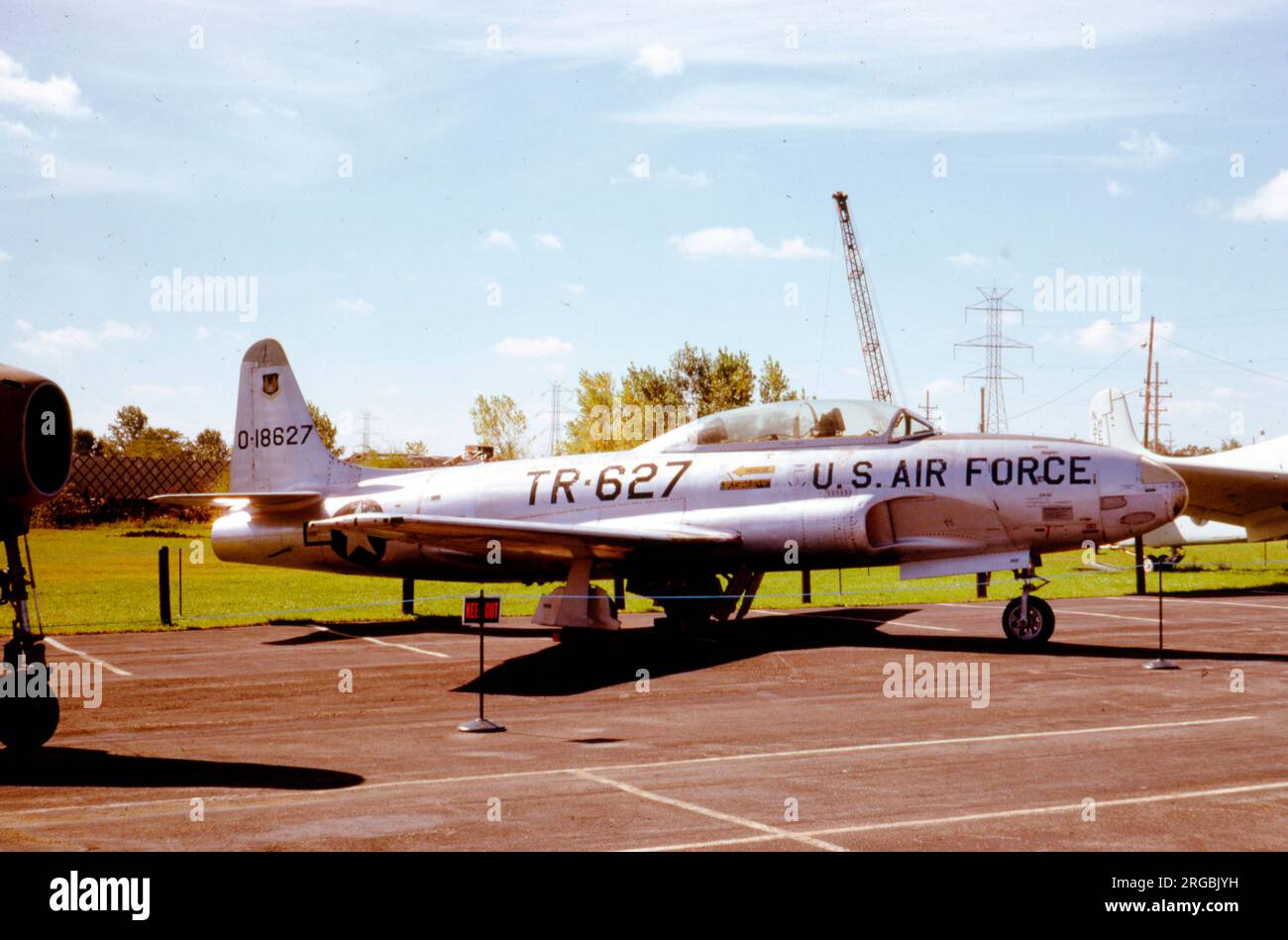 Lockheed T-33A-1-lo o-18627 (msn 580-6411, 51-8627, numero di buzz 'TR-627'), in mostra al Museo EAA AirVenture di Oshkosh, Wisconsin. Foto Stock