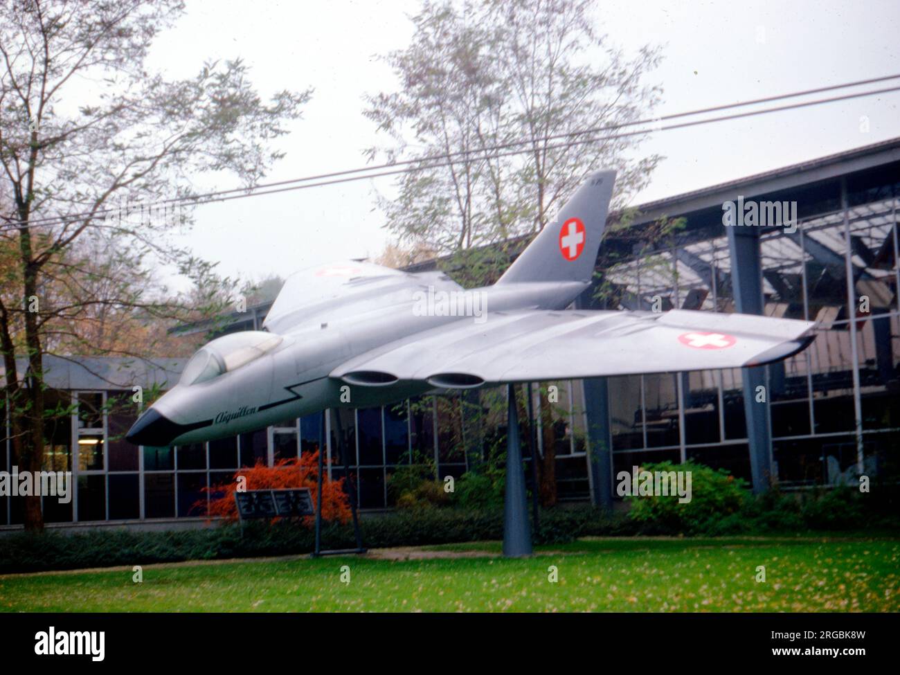 EFW N-20 Aiguillon, in mostra al di fuori del Flieger-flab-Museum, Dubendorf. Foto Stock