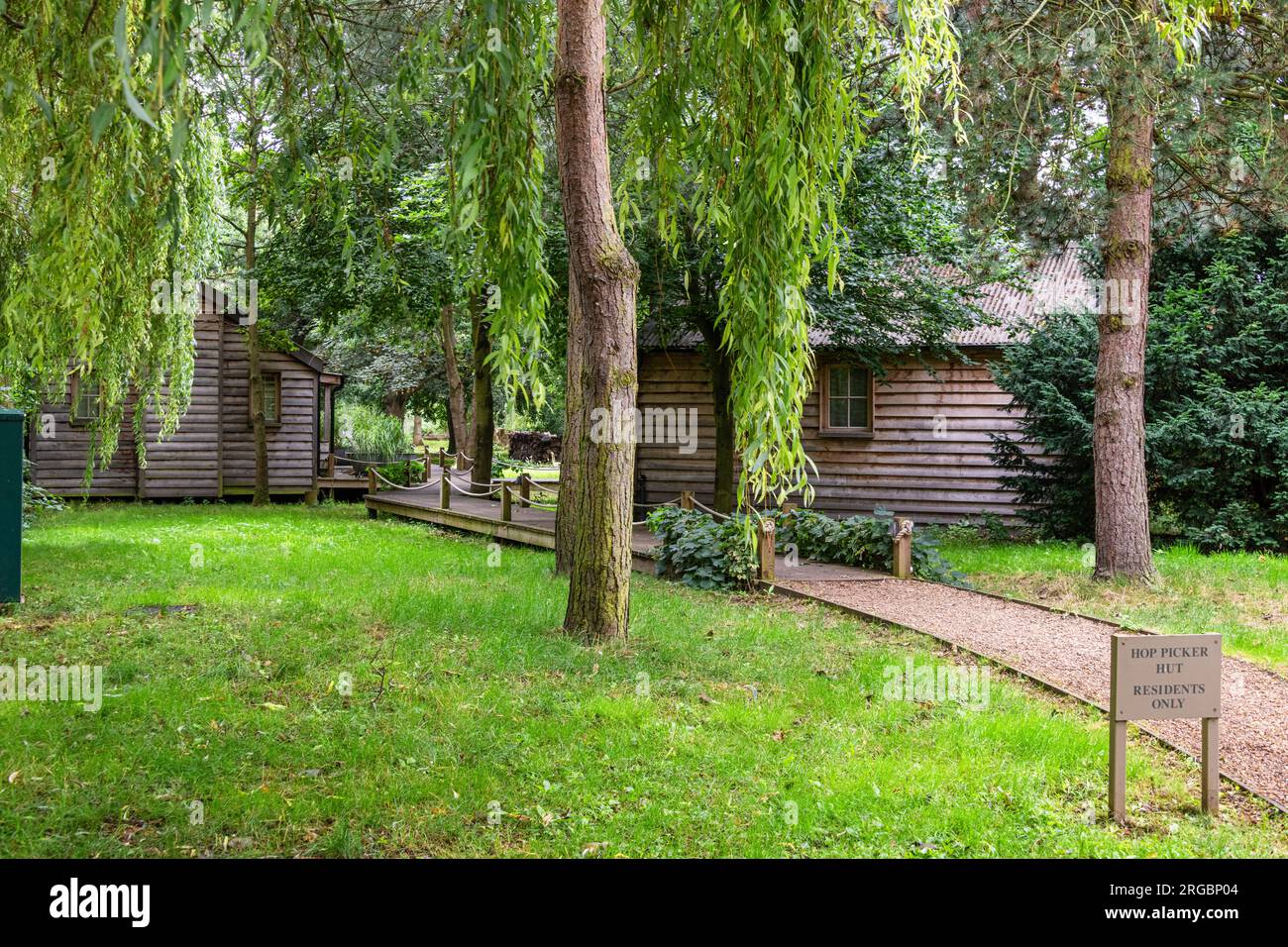 I giardini e gli alloggi annessi al Pig, Bridge Place, Kent, Inghilterra. Foto Stock
