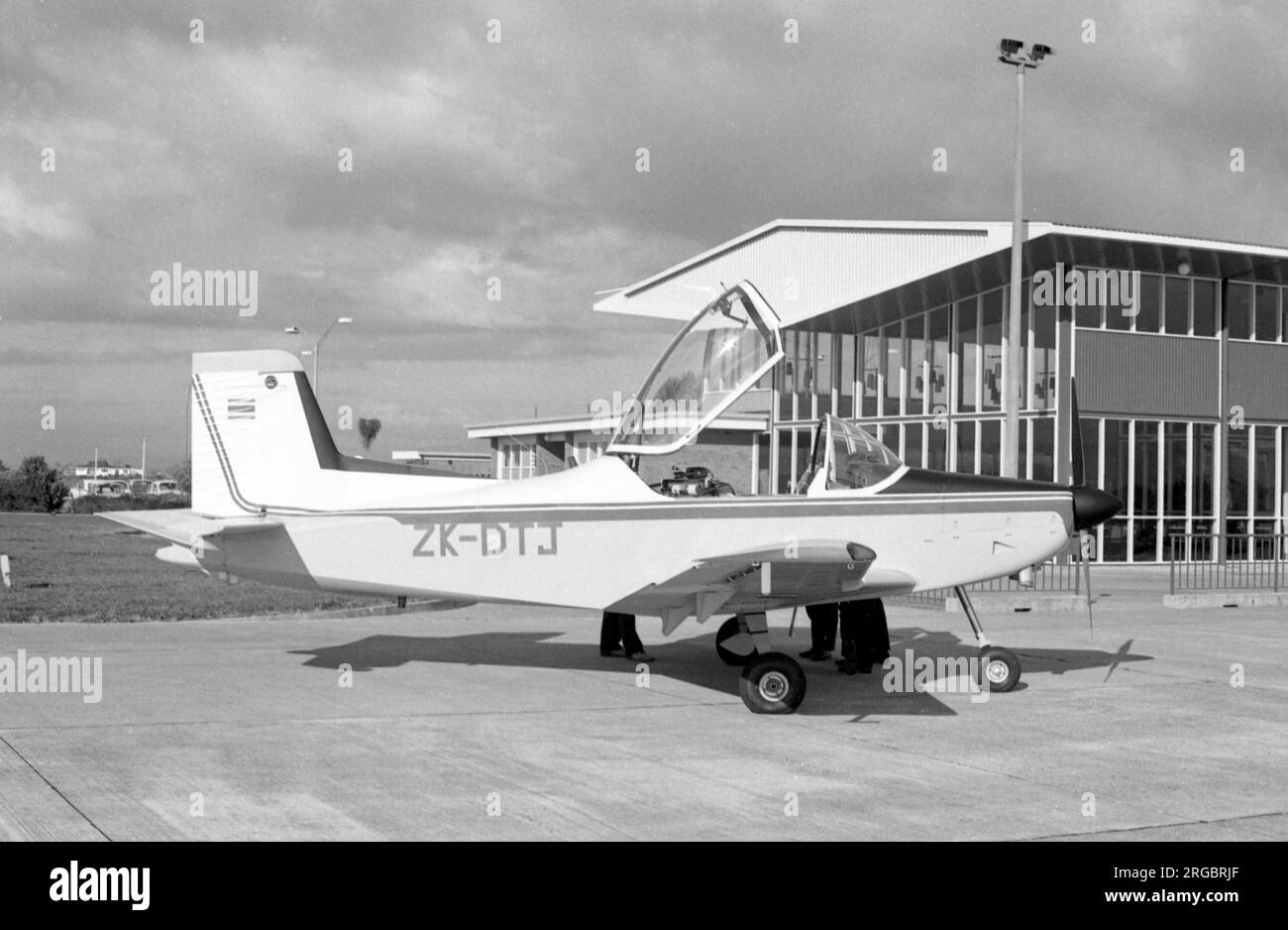 NZ Aerospace Industries CT/4A Airtrainer ZK-DTJ (msn 011), appena fuori dalla linea di produzione, venduto alla Royal Thai Air Force, poco dopo. Foto Stock