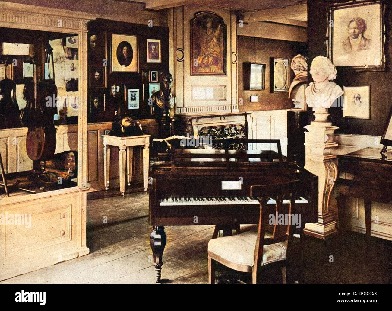 LUDWIG VAN BEETHOVEN suo luogo di nascita a Bonngasse 515, Bonn 'la Sala della Reliquia' Foto Stock