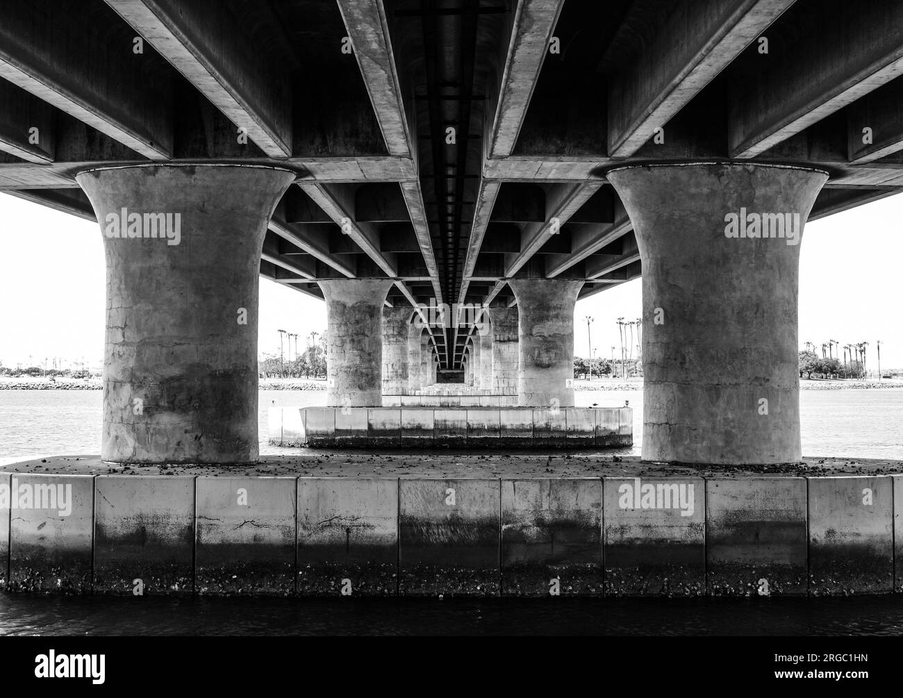 Mission Bay Bridge Foto Stock