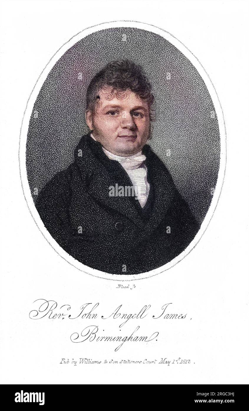 JOHN ANGELL JAMES (1785 - 1859), churchman non conformista a Birmingham. Foto Stock