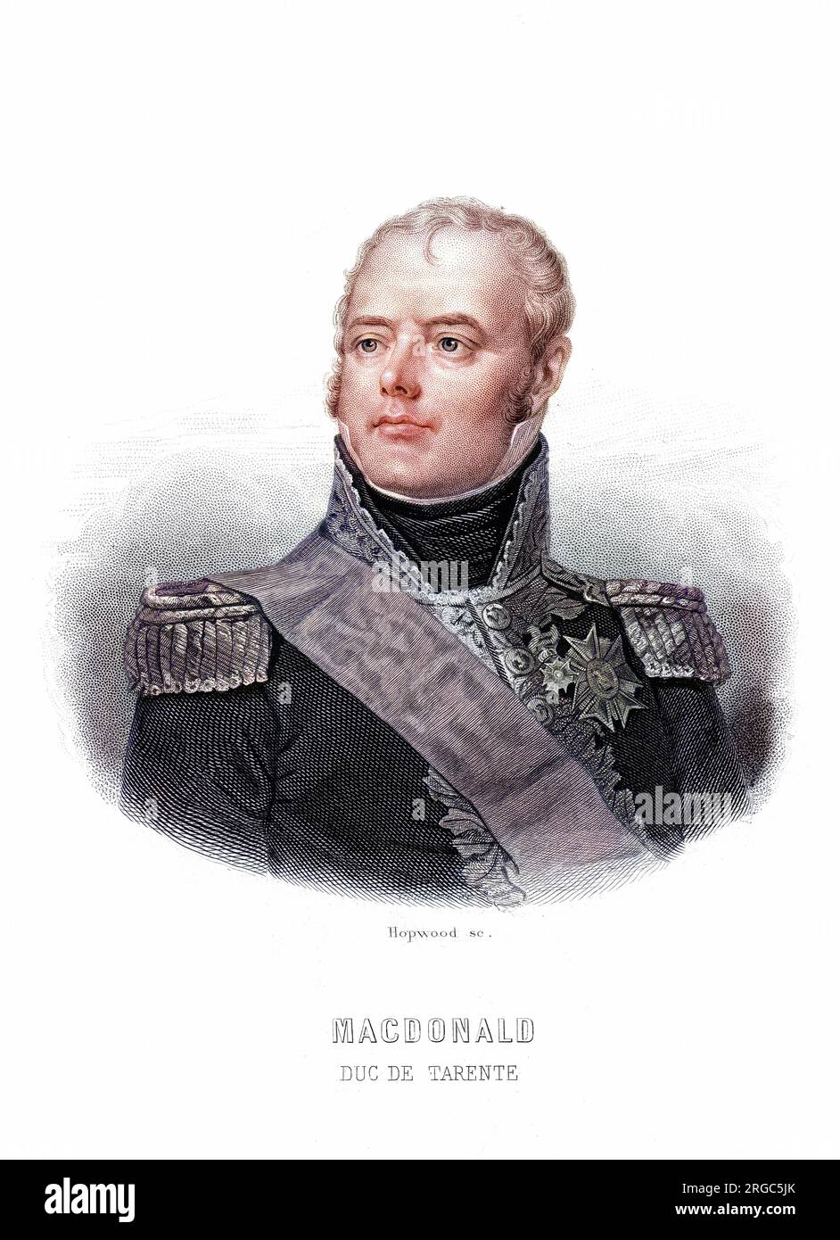 JACQUES-ETIENNE-ALEXANDRE MACDONALD comandante militare francese, marechal de France Foto Stock