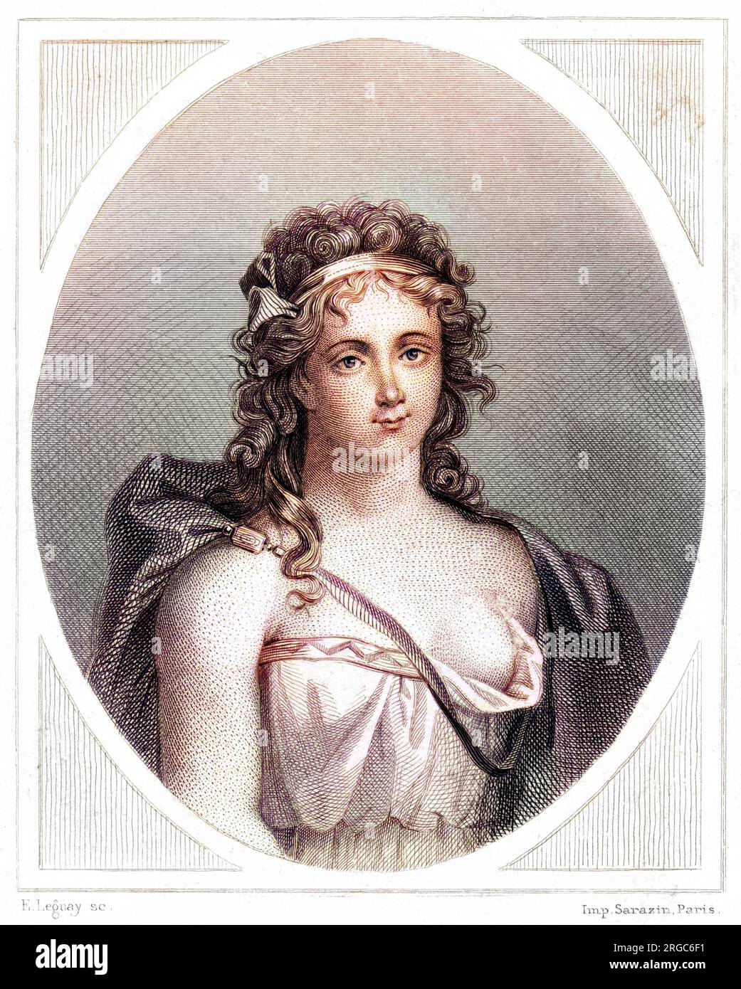 SOPHIE, marchesa de MONNIER aristocratico francese, amico di Mirabeau. Foto Stock