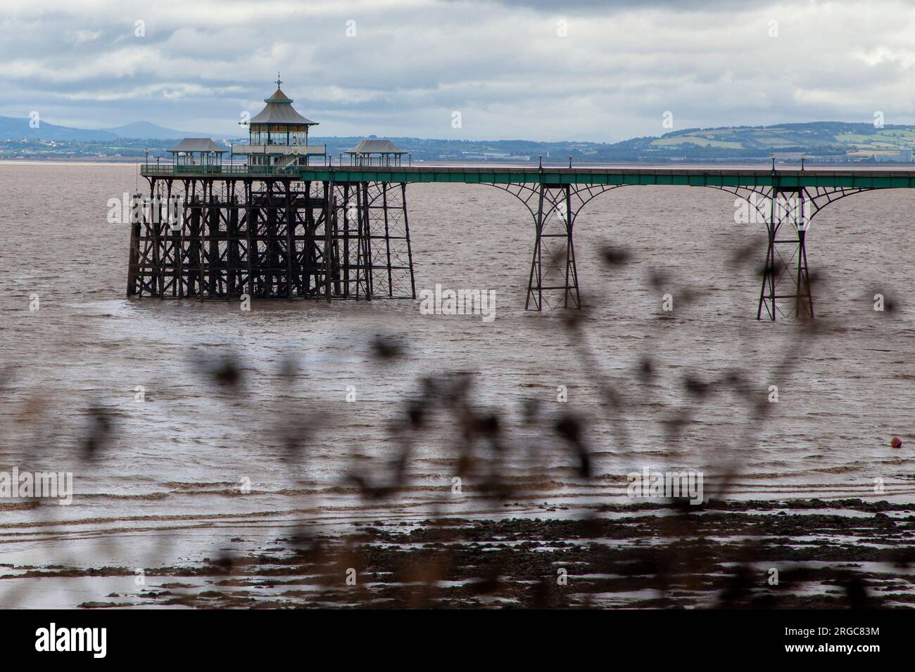 Clevedon Pier, a Clevedon Somerset, Inghilterra Foto Stock