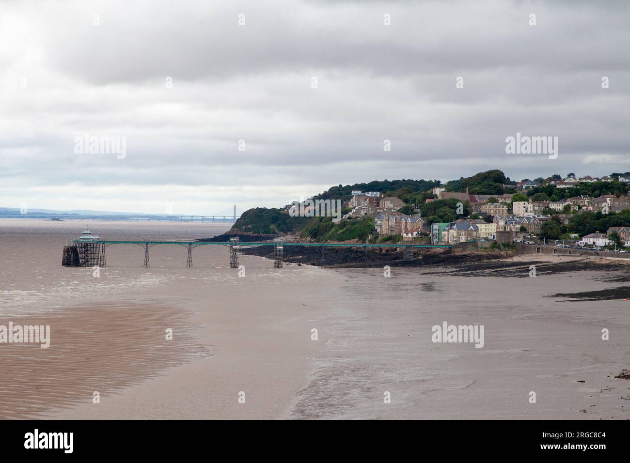 Clevedon Pier, a Clevedon Somerset, Inghilterra Foto Stock