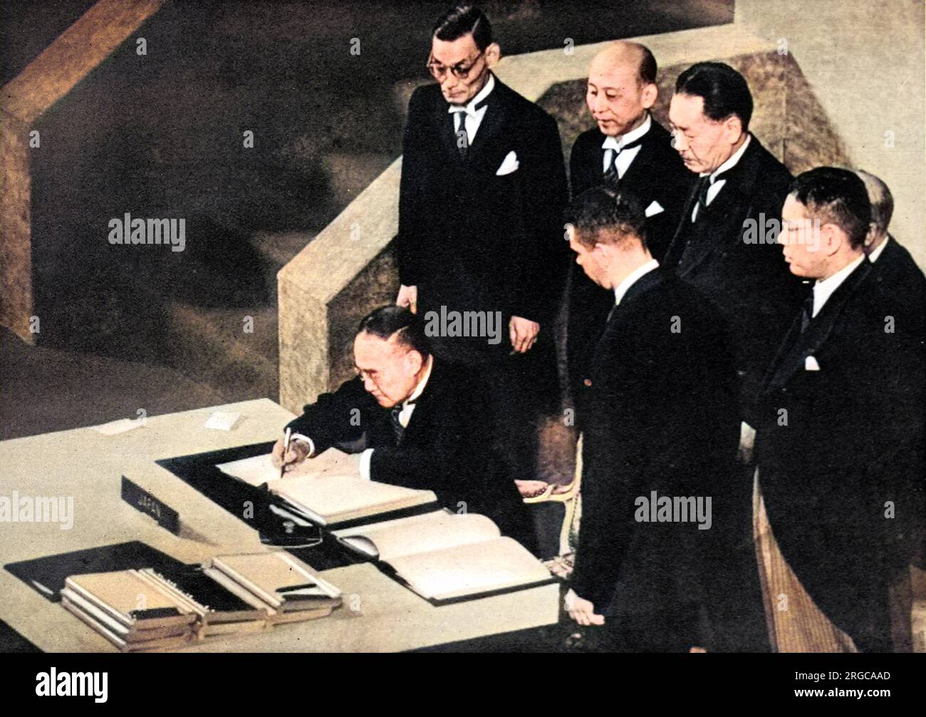 Firma del trattato seconda guerra mondiale immagini e fotografie stock