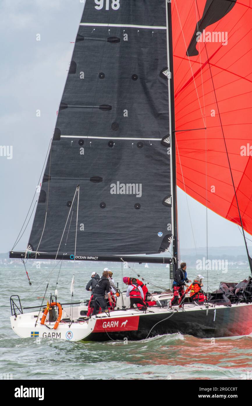 barca a vela, cowes week, isola di wight, regno unito Foto Stock