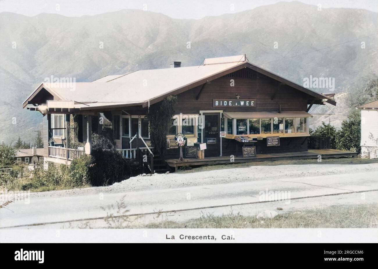 Negozio di bide-a-Wee a la Crescenta, California, America Foto Stock