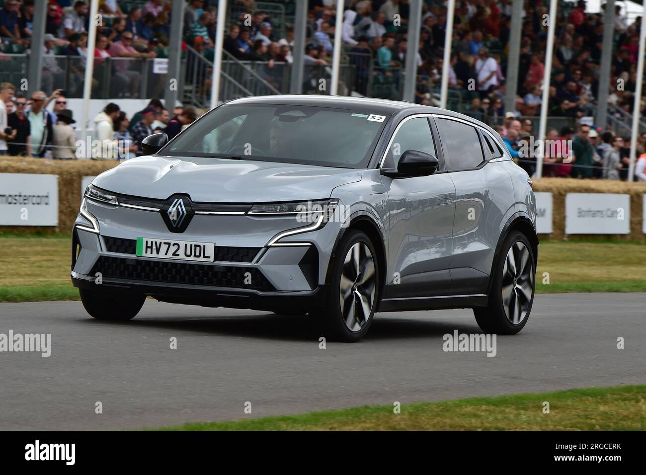 Renault Megane e-Tech Techno, First Glance, un'opportunità per vedere nuovi modelli e concept car di produttori nuovi e affermati, Coverin Foto Stock