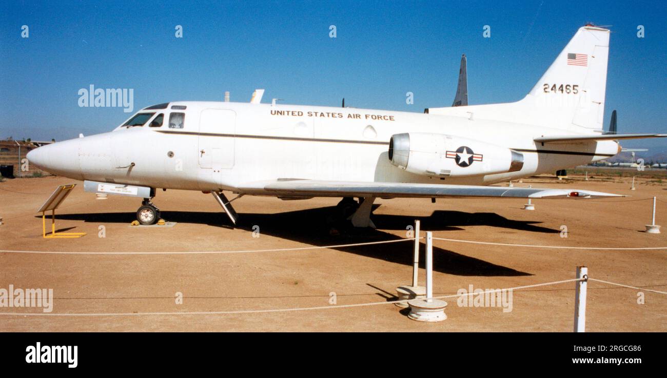 Nord America CT-39A-1-NA Sabreliner 62-4465 (msn 276-18), al Museo AFB di marzo. Foto Stock
