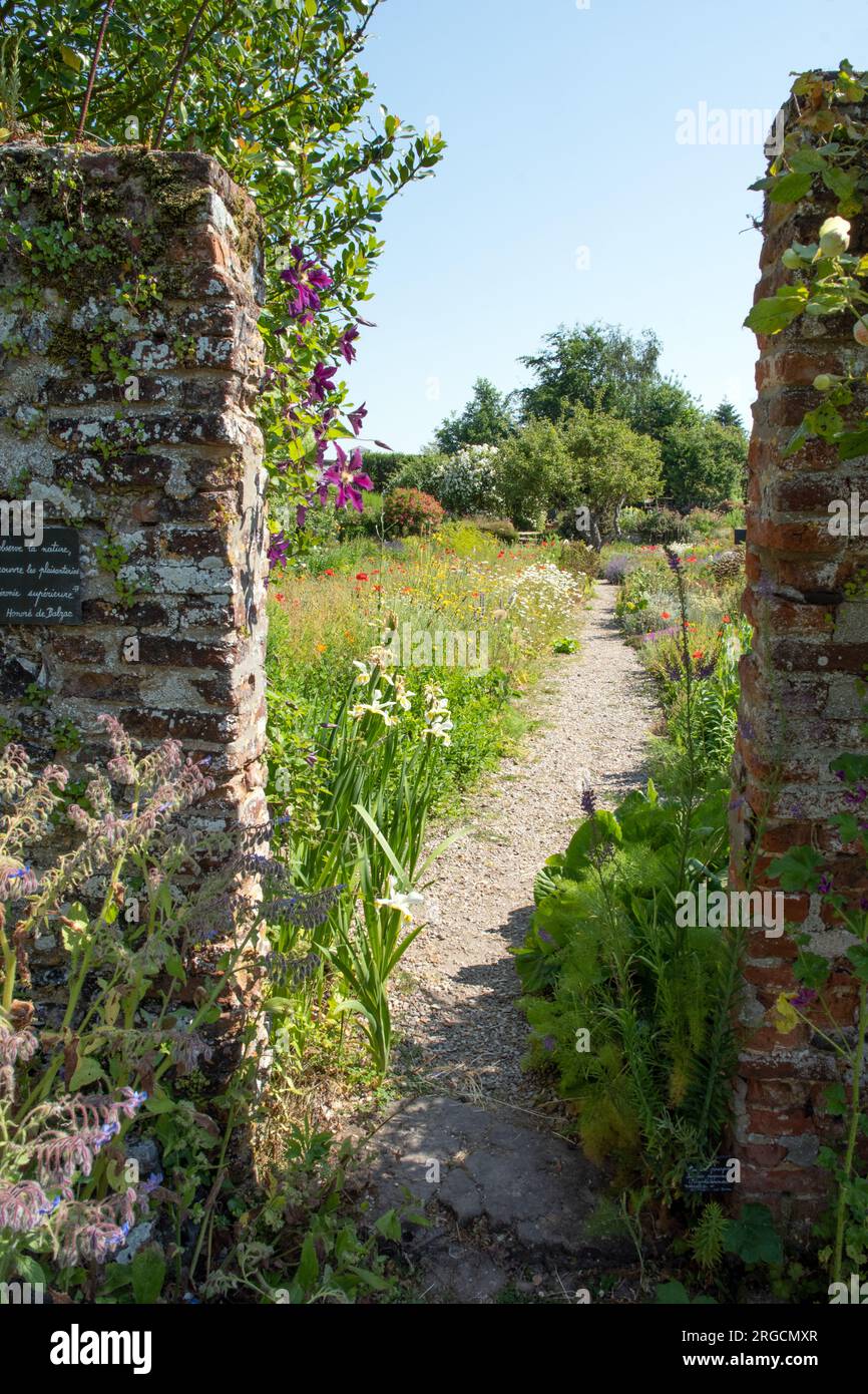 Herbarium des Remparts a Saint Valery sur somme Foto Stock