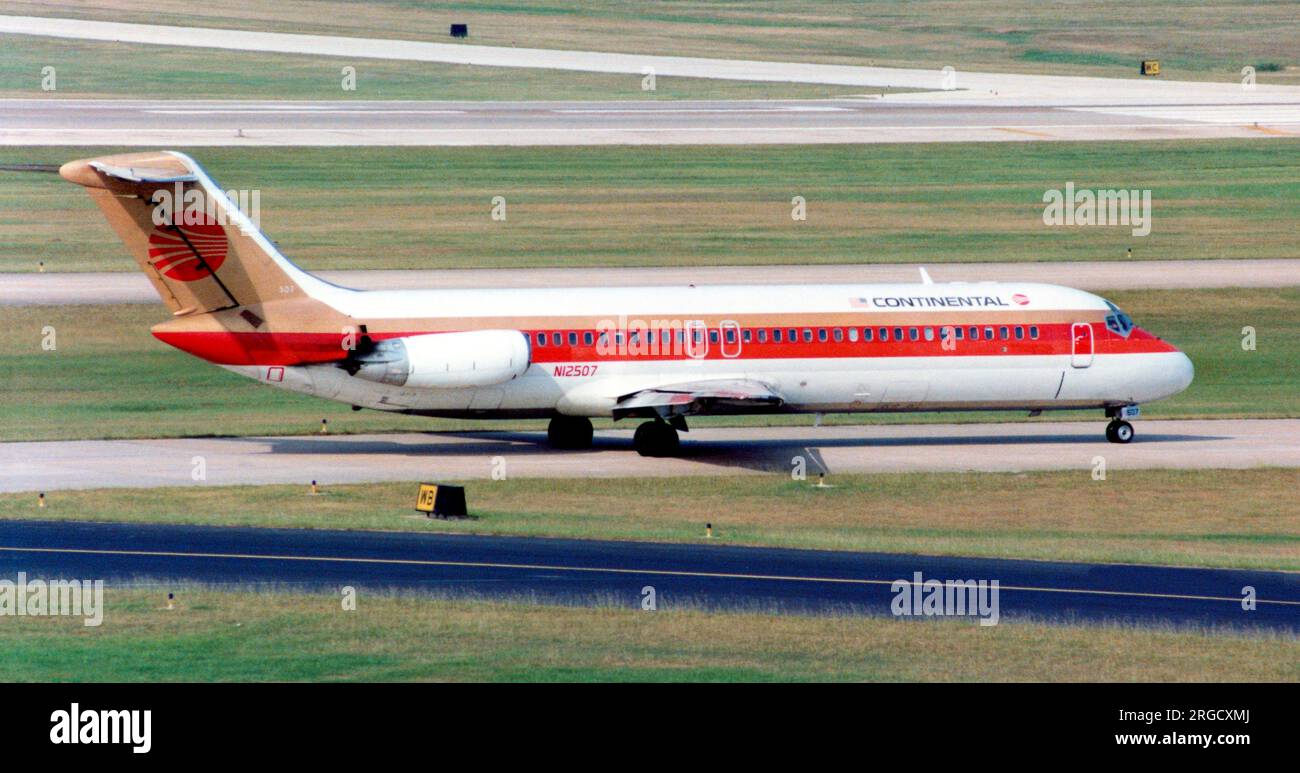 McDonnell Douglas DC-9-32 N12507 (msn 47788 / 901), di Continental Air Lines. Foto Stock