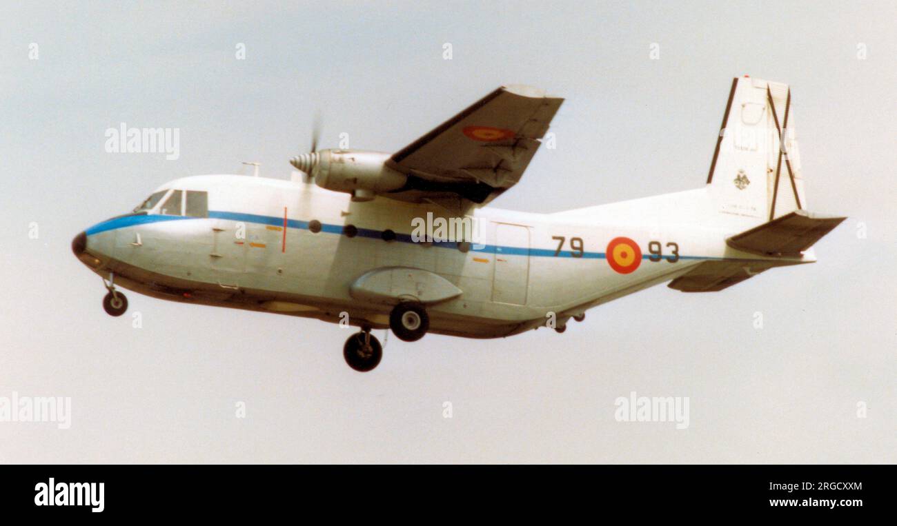 Ejército del Aire - CASA C.212-100 Aviocar TE.12B-40 / 79-93 (msn C212-E1-2-79), di Ala 79, al Royal International Air Tattoo - RAF Fairford 22 luglio 1991. (Ejercito del Aire - Aeronautica Spagnola). Foto Stock