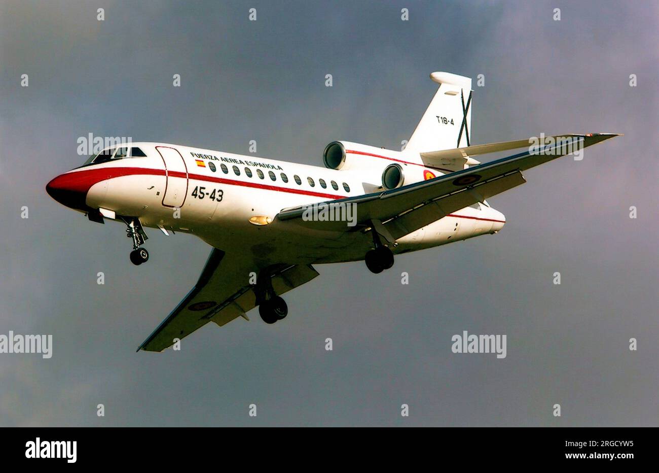Fuerza Aerea Espanola - Dassault Falcon 900B T.18-4 - 45-43 (msn 74), di Ala 12 - Esc 451. (Fuerza Aerea Espanola - Aeronautica Spagnola). Foto Stock