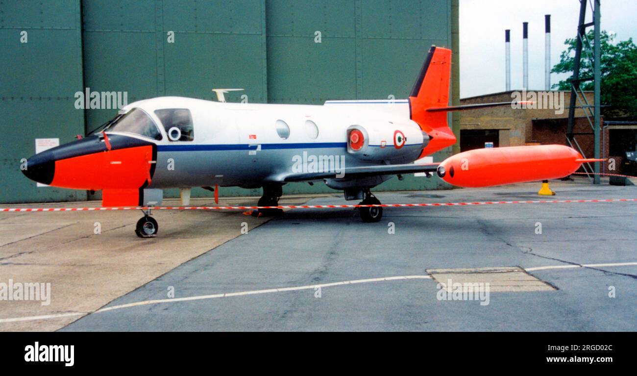 Aeronautica militare - Piaggio-Douglas PD.808GE2 MM61952 (msn 510), di 71 Gruppoo, al RAF Cottesmore Families Day nel luglio 1992. (Aeronautica militare - Aeronautica militare) Foto Stock