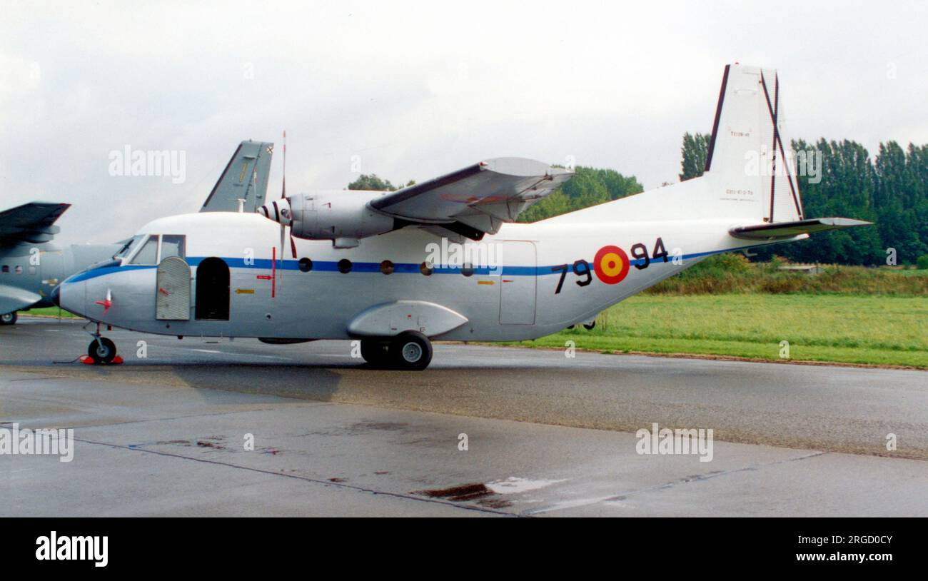 Ejército del Aire - CASA C.212-100 Aviocar TE.12B-41 - 79-94 (msn C212-E1-2-79), di Ala 79, al Royal International Air Tattoo - RAF Fairford 26 luglio 1993. (Ejercito del Aire - Aeronautica Spagnola). Foto Stock