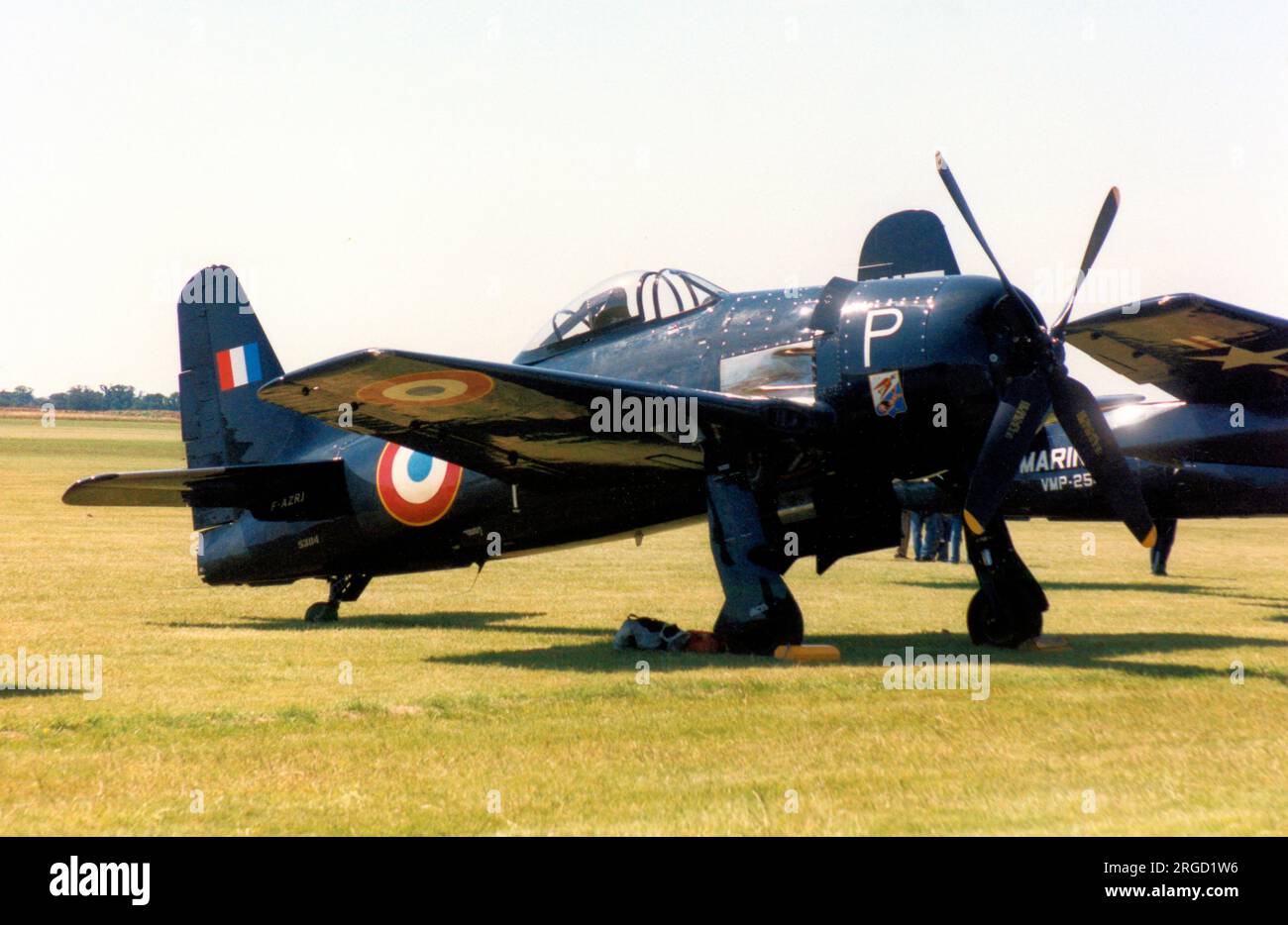 Grumman F8F-2 Bearcat F-AZRJ (msn 5384 / P). Air B Aviation, a Duxford, l'8 luglio 2000 Foto Stock