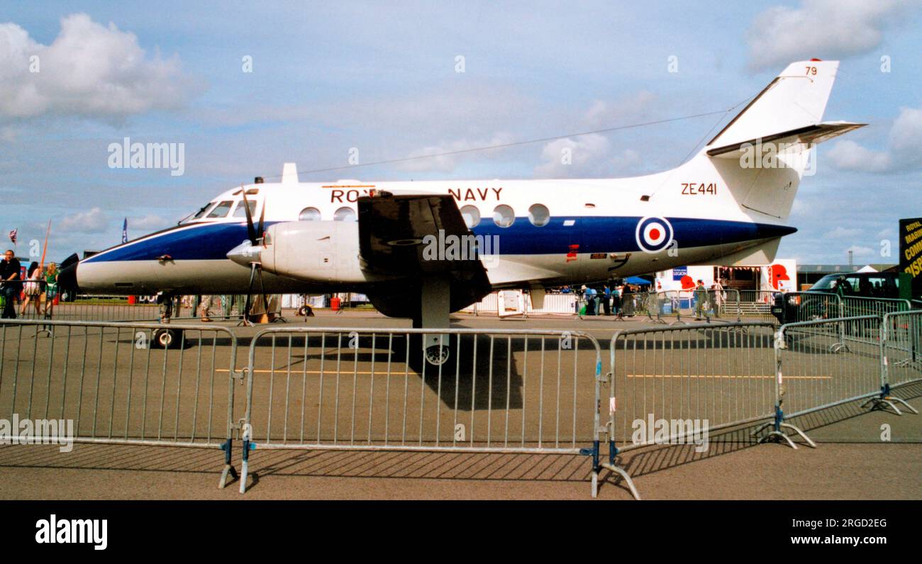 Royal Navy - British Aerospace Jetstream T.3 ZE441 / 579 dal 750 Naval Air Squadron della Fleet Air Arm. Foto Stock