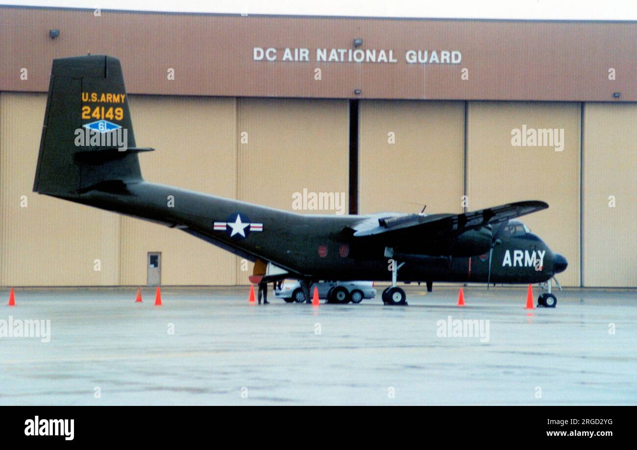 De Havilland Canada C-7A Caribou N149HF / 62-4149 (MSN 85), della Army Aviation Heritage Foundation Foto Stock