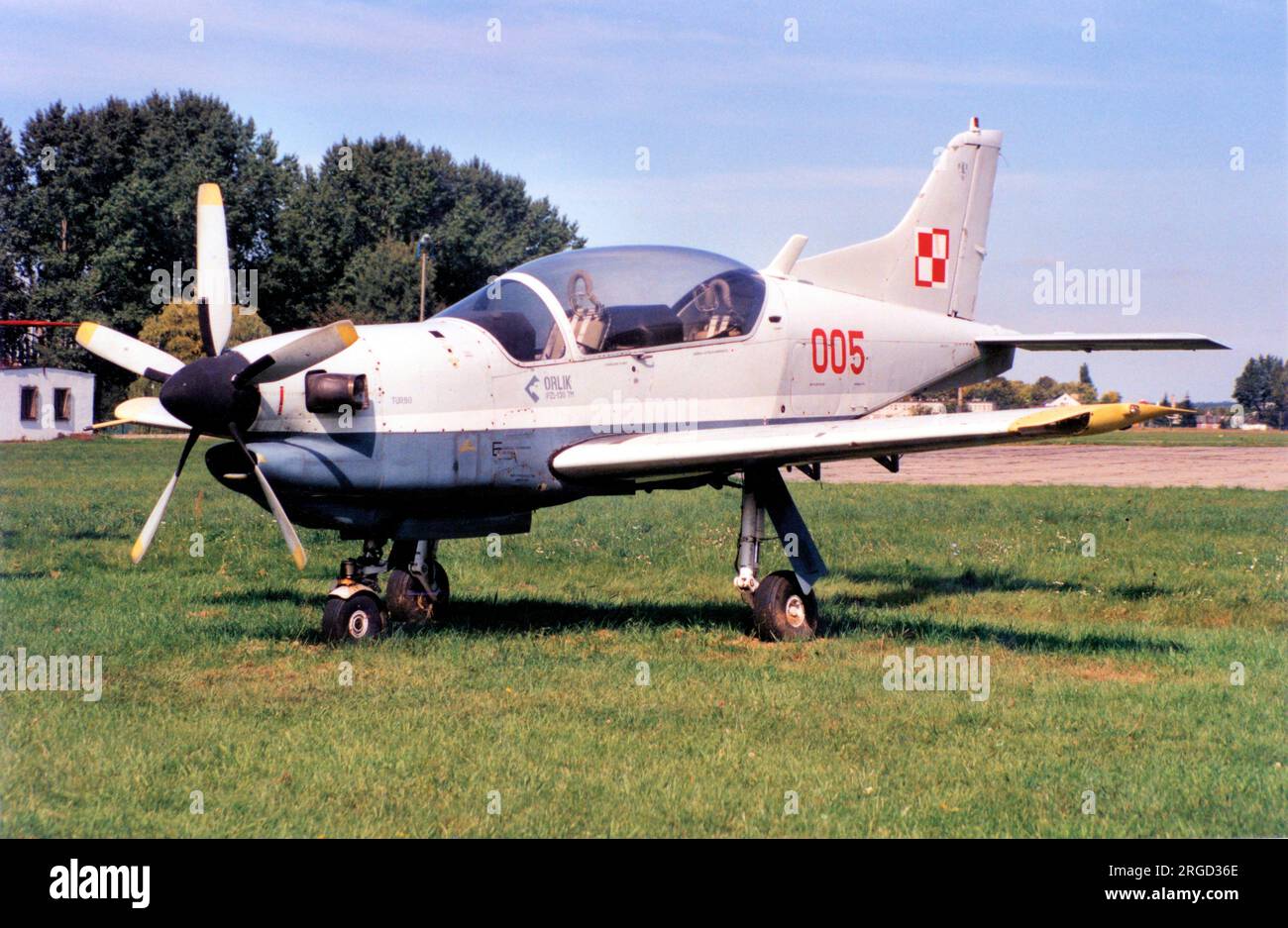 PZL-Okecie PZL-130TM Orlik 005 (msn 01870005), in mostra al Muzeum Sil Powietrznych, Deblin. Foto Stock