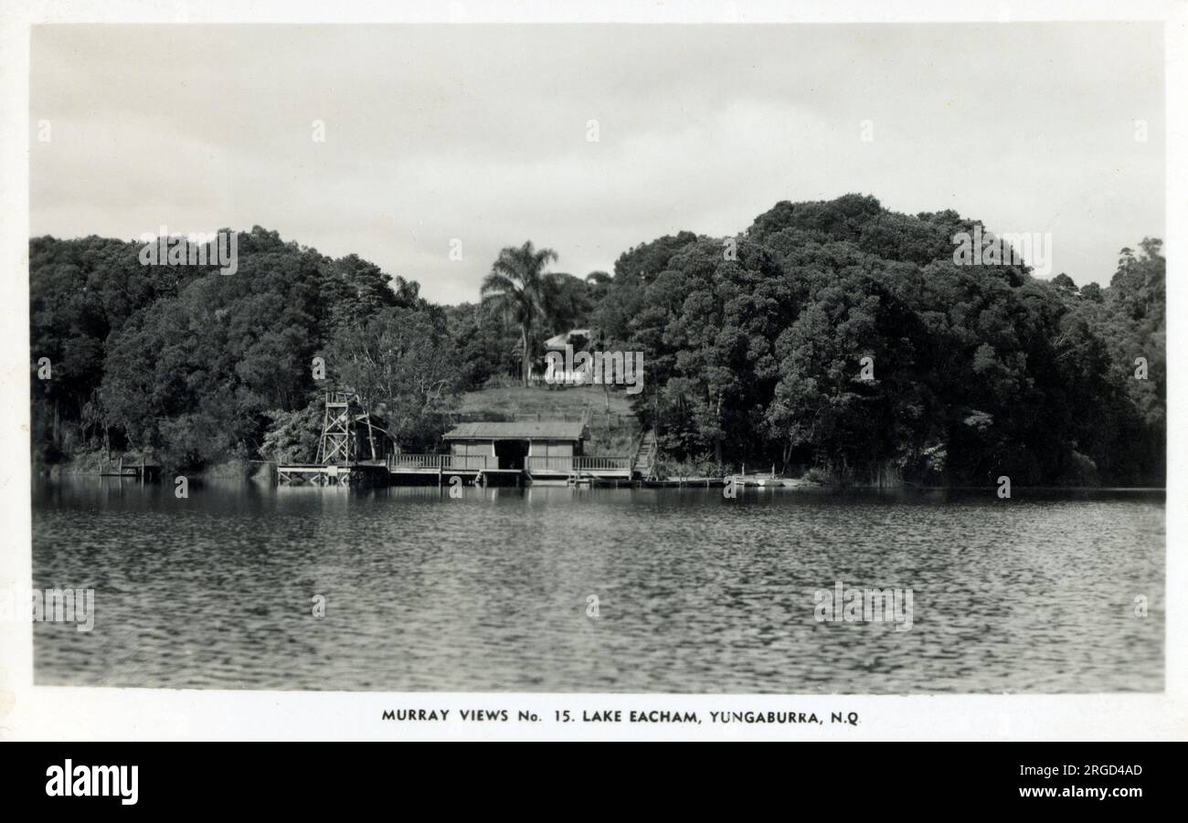 Lago Eacham, Yungaburra, Queensland, Australia Foto Stock