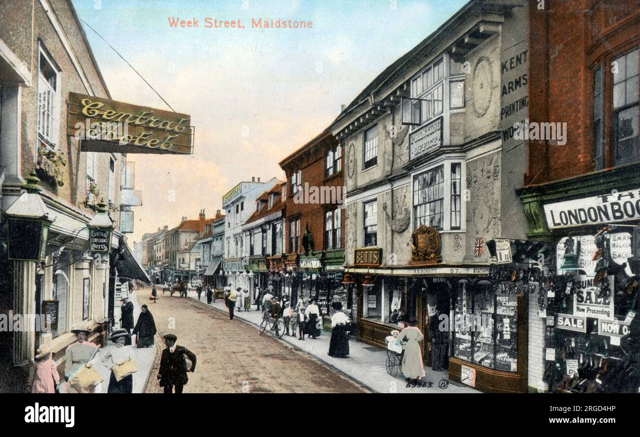 Week Street, Maidstone, Kent. Foto Stock