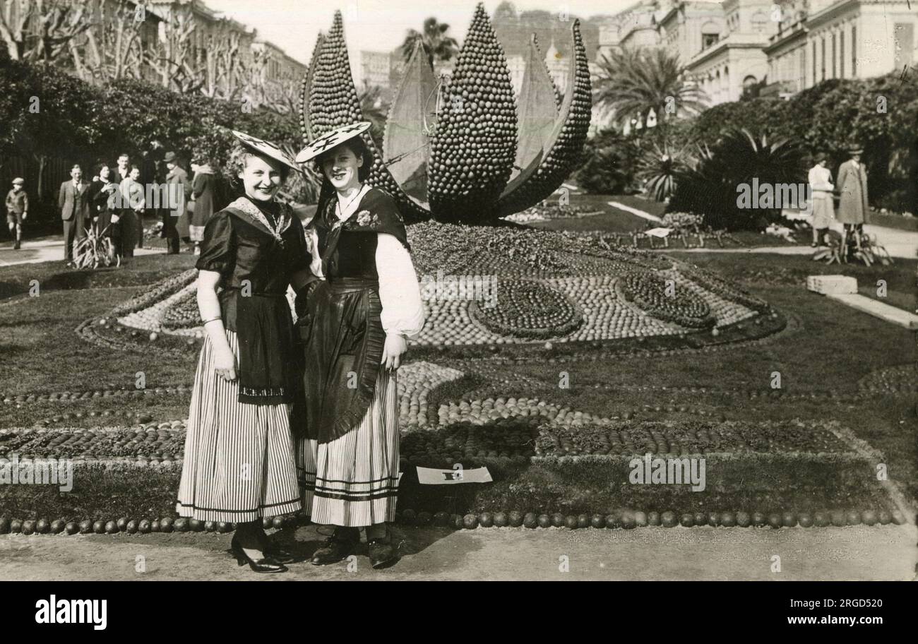 Les Fetes du Citron, Festival dei Limoni, Mentone, Francia Foto Stock