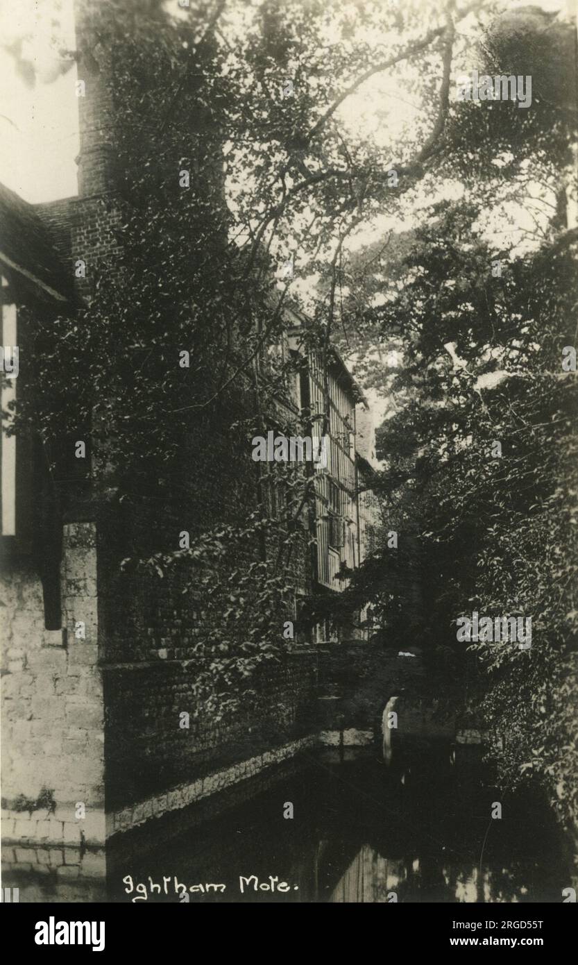 Vista laterale di Ightham Mote, Kent Foto Stock