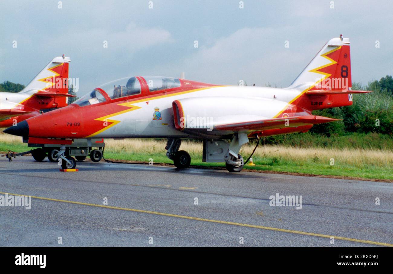 Ejercito del Aire - CASA C-101EB Aviojet E.25-08 /79-08 - numero 8 (msn EB01-08-008), della squadra acrobatica Patrulla Aguila. (Ejercito del Aire - Aeronautica militare spagnola) Foto Stock