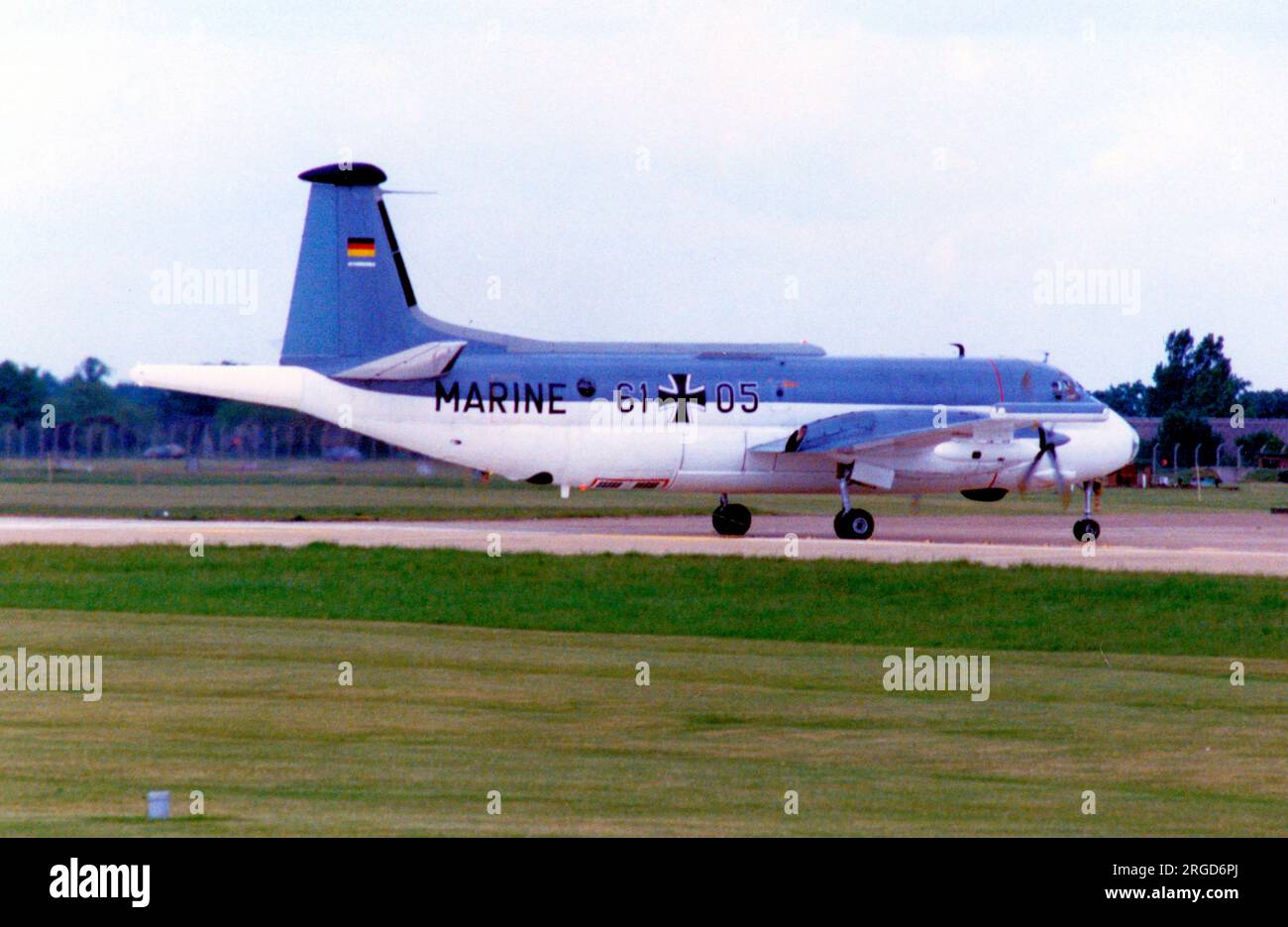 Marineflieger - Breguet BR.1150 Atlantic 61+05 (msn 10), presso RAF Greenham Common, il 27 giugno 1981, per l'International Air Tattoo. (Marineflieger - aviazione navale tedesca) Foto Stock