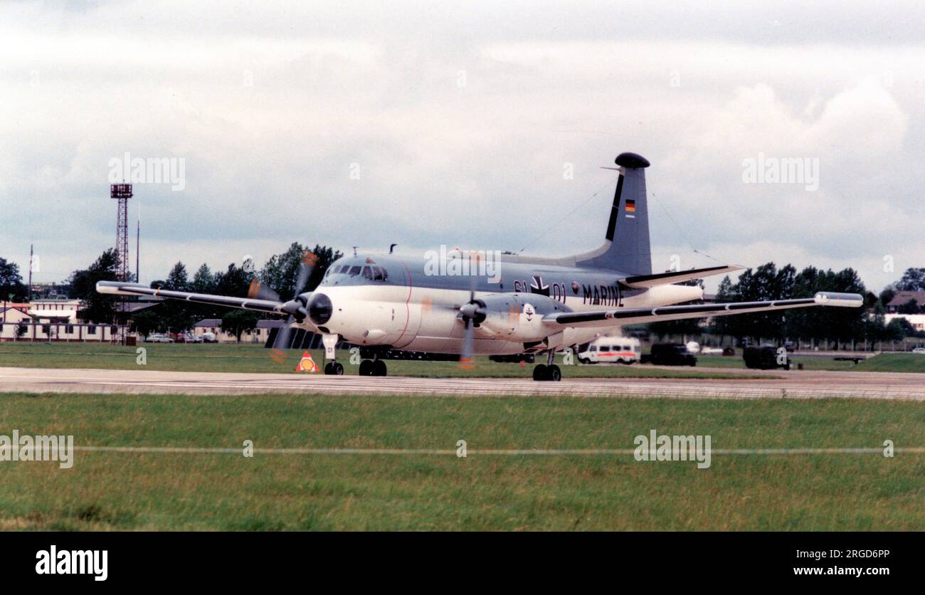 Marineflieger - Breguet BR.1150 Atlantic 61+01 (msn 2), presso RAF Greenham Common, il 27 giugno 1981, per l'International Air Tattoo. (Marineflieger - aviazione navale tedesca) Foto Stock