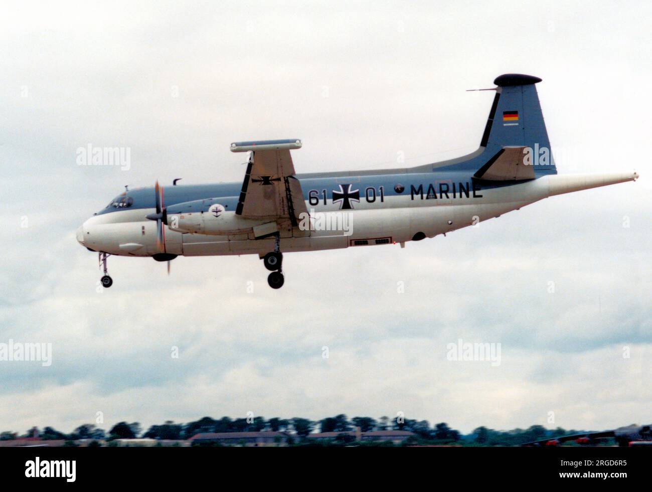 Marineflieger - Breguet BR.1150 Atlantic 61+01 (msn 2), presso RAF Greenham Common, il 27 giugno 1981, per l'International Air Tattoo. (Marineflieger - aviazione navale tedesca) Foto Stock