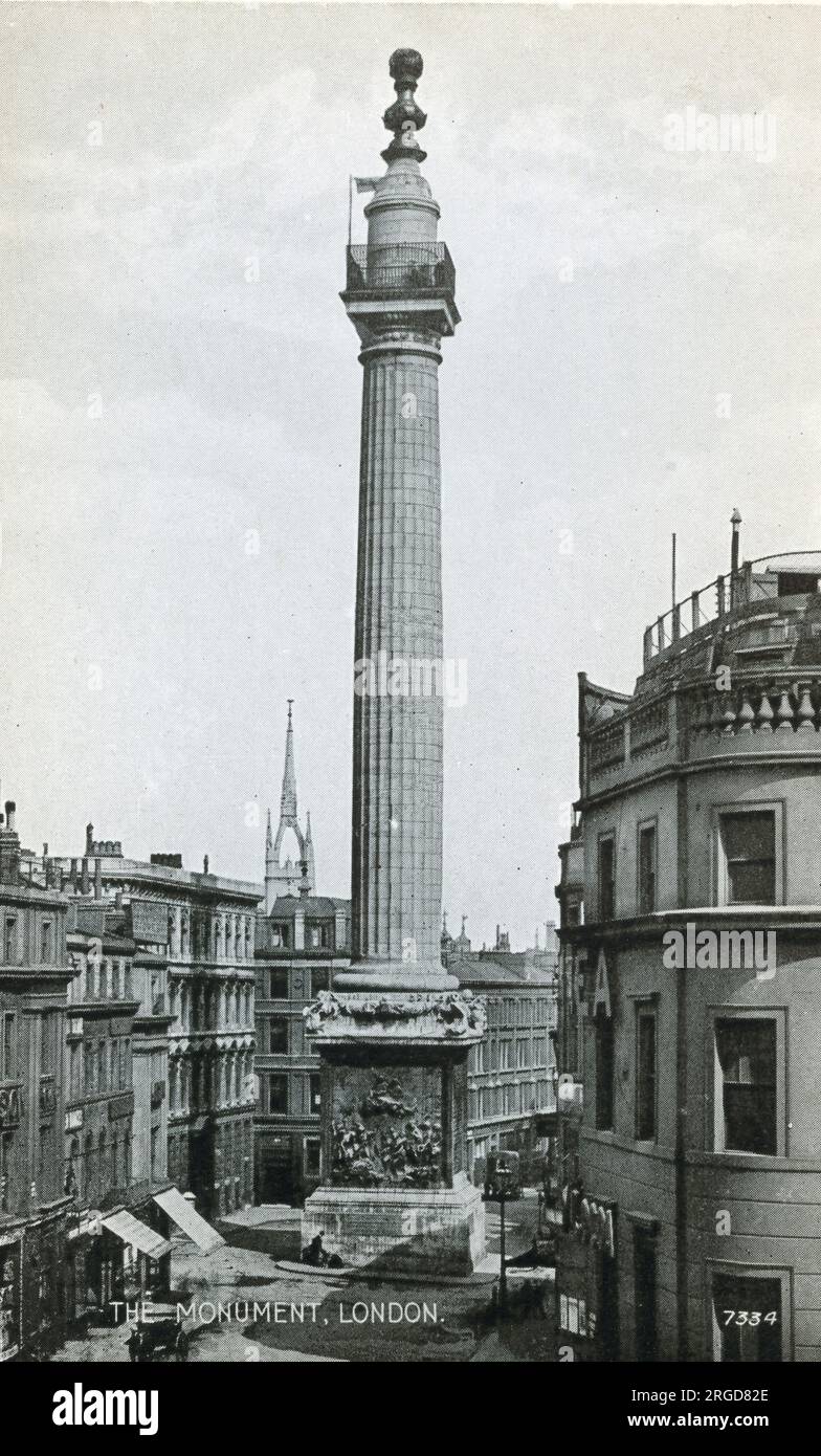 Il monumento, Londra Foto Stock