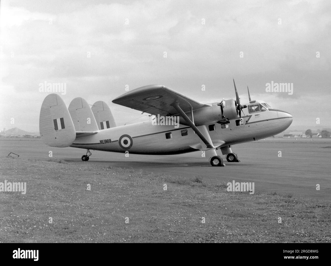 Royal Air Force - Scottish Aviation Twin Pioneer CC.1 XL969 (msn 522), il 20 maggio 1958, due giorni dopo la consegna. Foto Stock