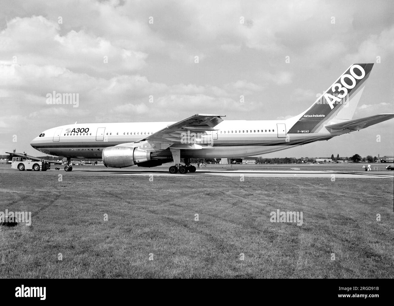 Airbus A300B2-103 F-WUAD (msn 003), al SBAC Farnborough Airshow, dal 3-10 settembre 1978. Foto Stock