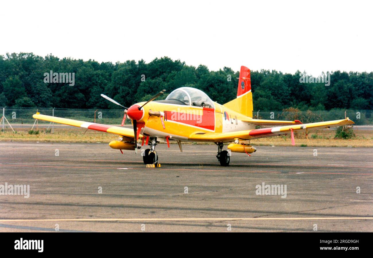 Koninklijke Luchtmacht - Pilatus PC-7 Turbo Trainer L-11 (msn 610), di 131 EMVO Sqn. (Koninklijke Luchtmacht - Royal Netherlands Air Force). Foto Stock