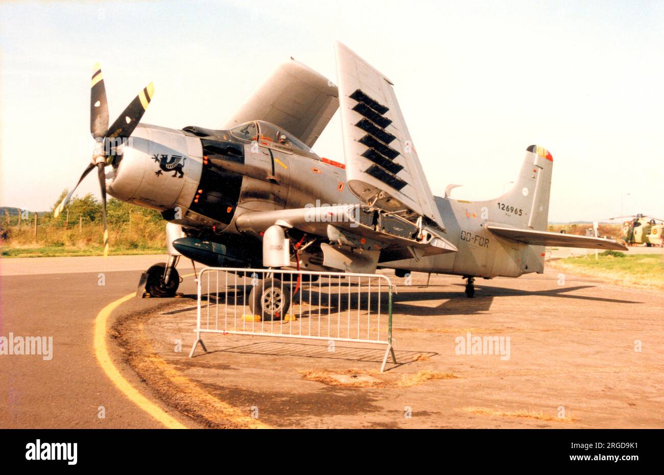 Douglas A-1D Skyraider OO-FOR (msn 7765, ex 126965) Foto Stock