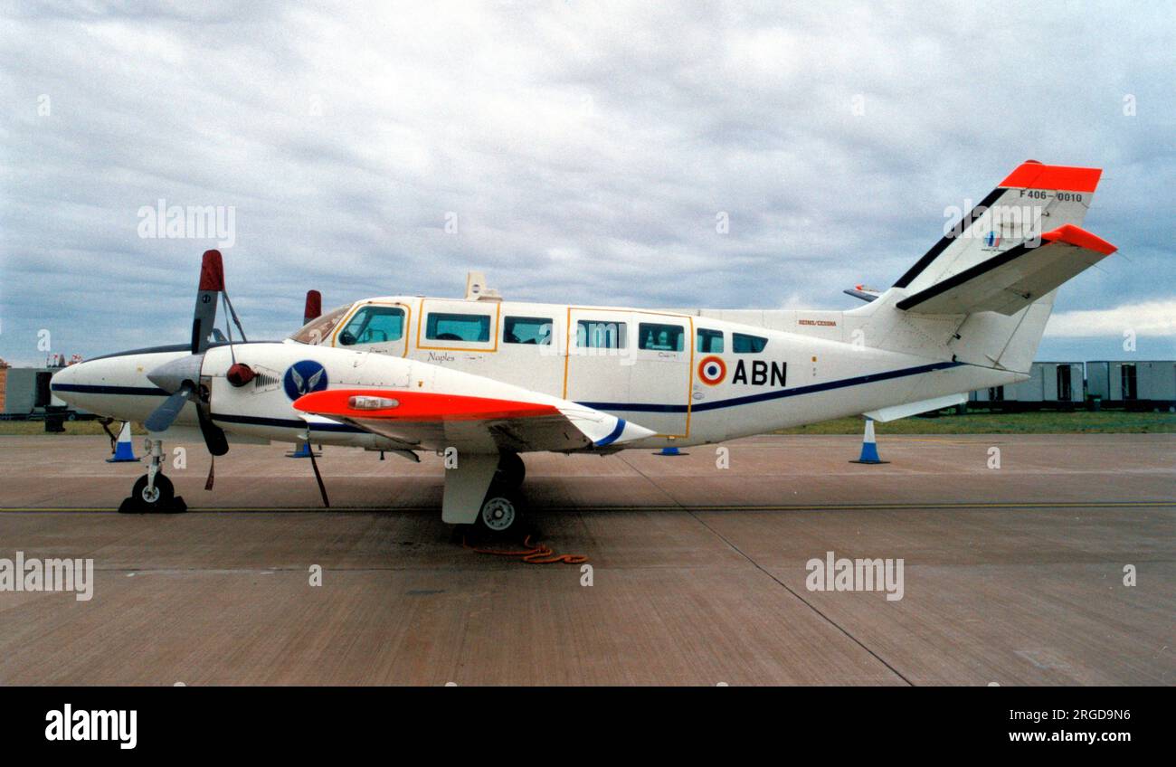 Douanes Francaise - Reims-Cessna F406 Caravan II ABN (msn F406-0010), al Royal International Air Tattoo - RAF Fairford dal 21 al 30 luglio 1994. (Douanes Francaise - dogana francese) Foto Stock