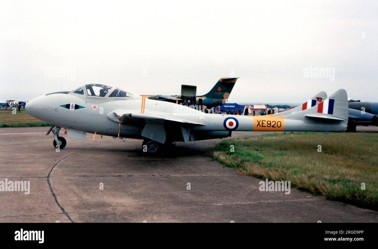 Royal Air Force - de Havilland DH.115 Vampire Trainer T.11 G-VMPR / XE920 (msn 15621). Foto Stock