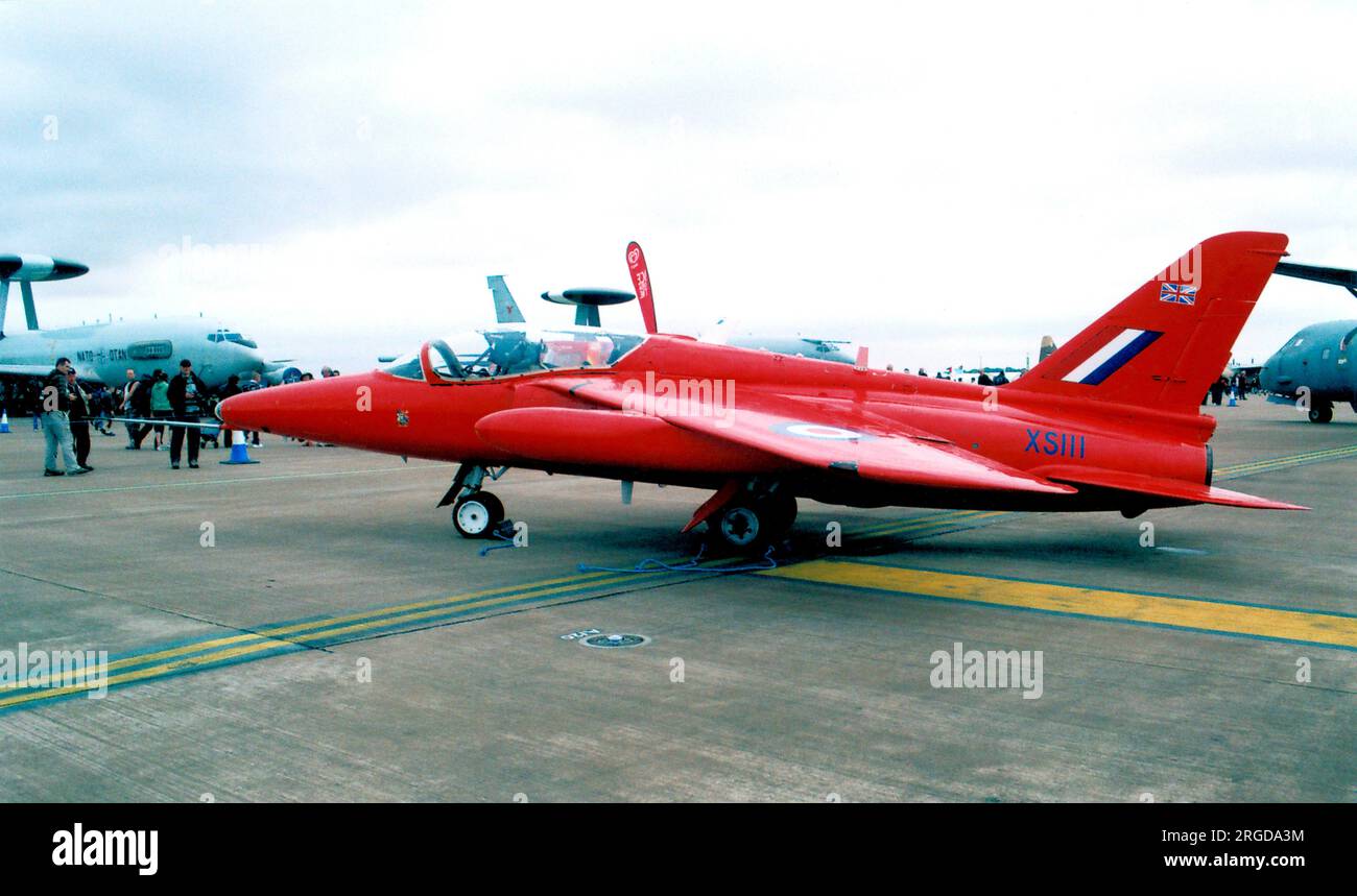 Hawker Siddeley Gnat T.1 G-TIMM / 'XS111' (msn FL.549), presso la RAF Fairford il 20 luglio 2003 per il Royal International Air Tattoo. (Identità reale ex XP504, senza 1 agosto 2015) Foto Stock