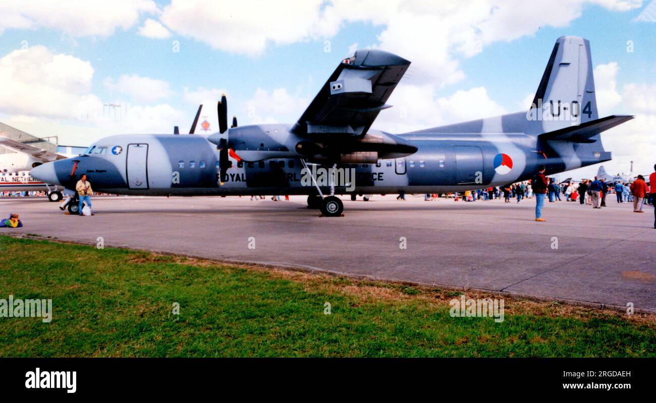 Koninklijke Luchtmacht - Fokker 60UTA-N U-04 (msn 20329) di 334 Squadron, alla base aerea navale di Valkenburg nel settembre 1997. (Koninklijke Luchtmacht - Royal Netherlands Air Force). Foto Stock