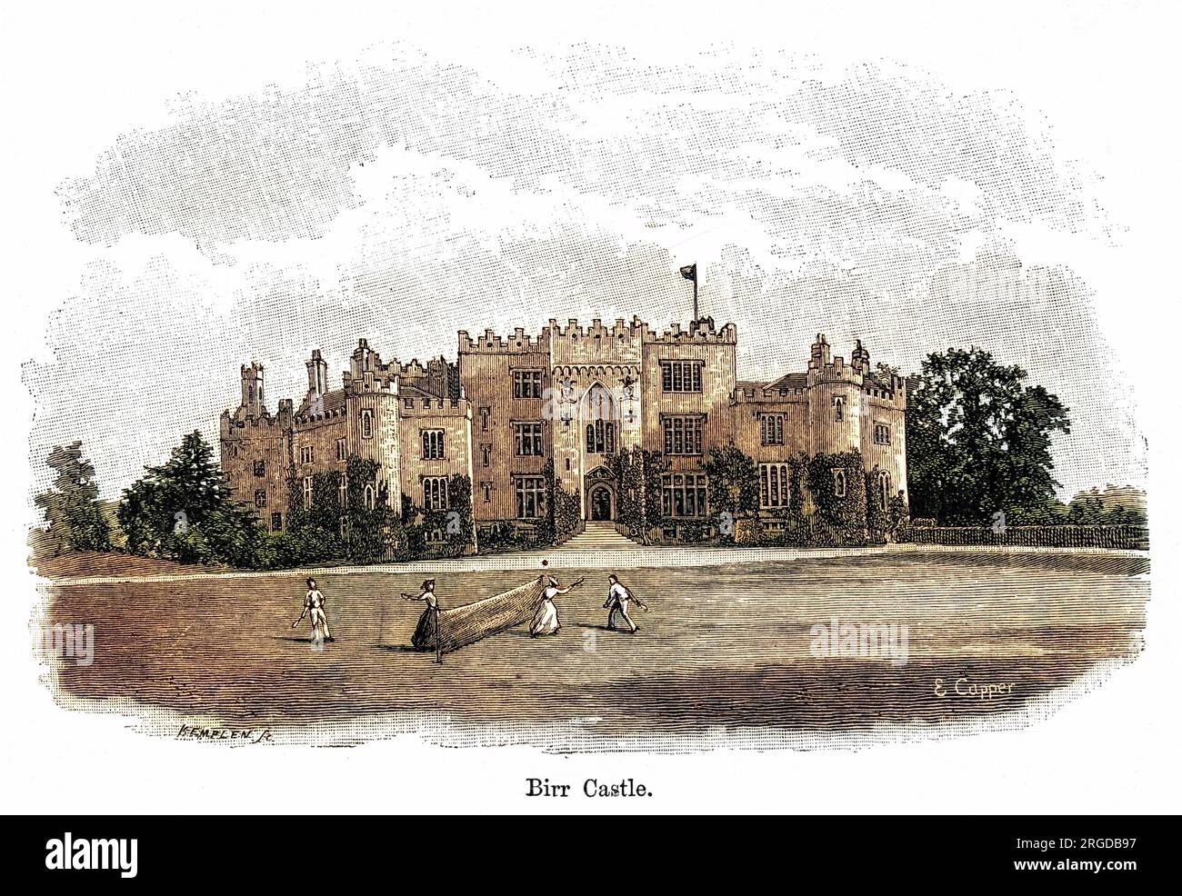 Birr Castle, Parsonstown, Irlanda, sede del conte di rosse e sede del suo osservatorio. Foto Stock