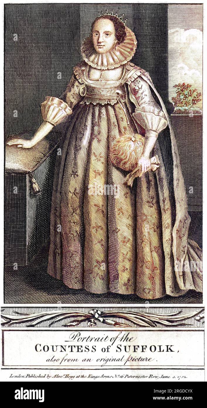 CATHERINE (nata Knyvett) contessa di SUFFOLK seconda moglie del i conte Foto Stock